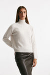 maglia collo alto bianco panna women Nude - 4