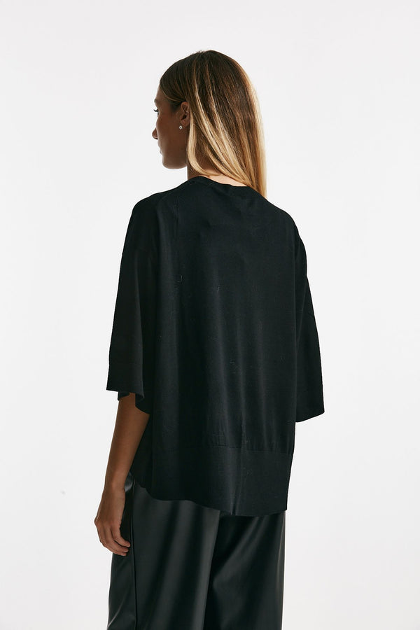 maglia scatolina nero women Nude