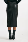 gonna vita alta longuette nero women Nude - 3