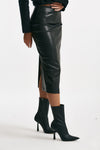 gonna vita alta longuette nero women Nude - 4