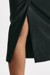 gonna vita alta longuette nero women Nude - 5