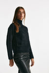 maglia cardigan jaquard nero e bianco women Nude - 4