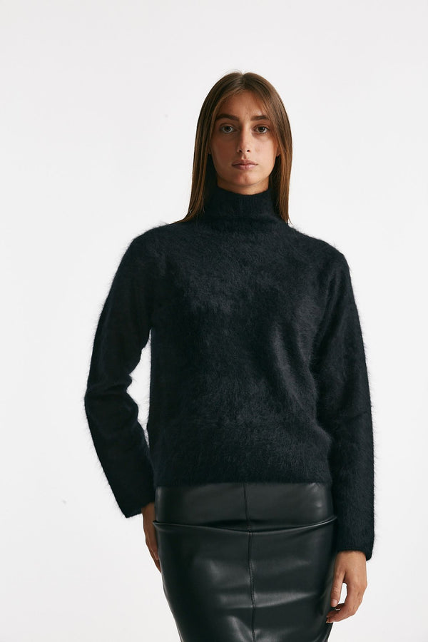 maglia cardigan jaquard nero e bianco women Nude