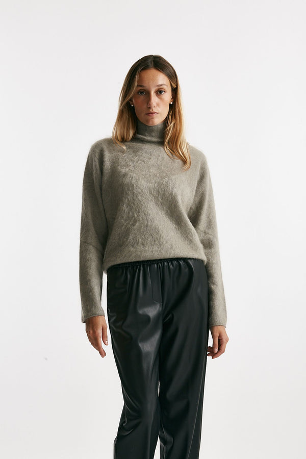maglia collo alto grigio women Nude