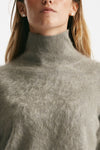 maglia collo alto grigio women Nude - 5