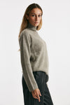 maglia collo alto grigio women Nude - 3