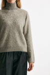 maglia collo alto grigio women Nude - 4