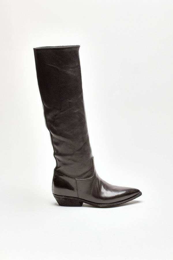 stivali pull on noelie dd104 in pelle nera women Officine creative
