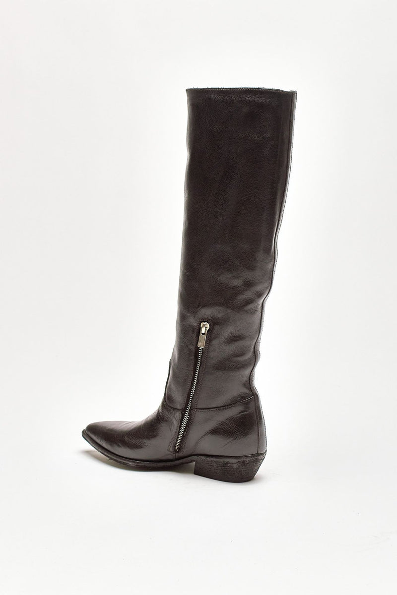 stivali pull on noelie dd104 in pelle nera women Officine creative - 3