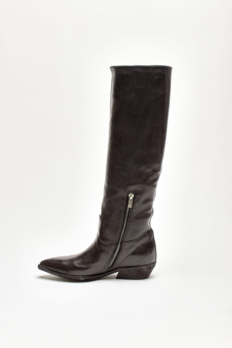 stivali pull on noelie dd104 in pelle nera women Officine creative - 4