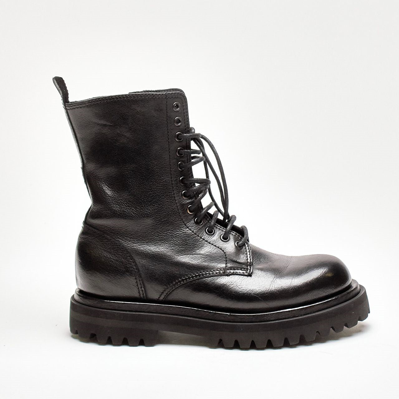 anfibi wisal 106 in pelle nera women Officine creative - 8