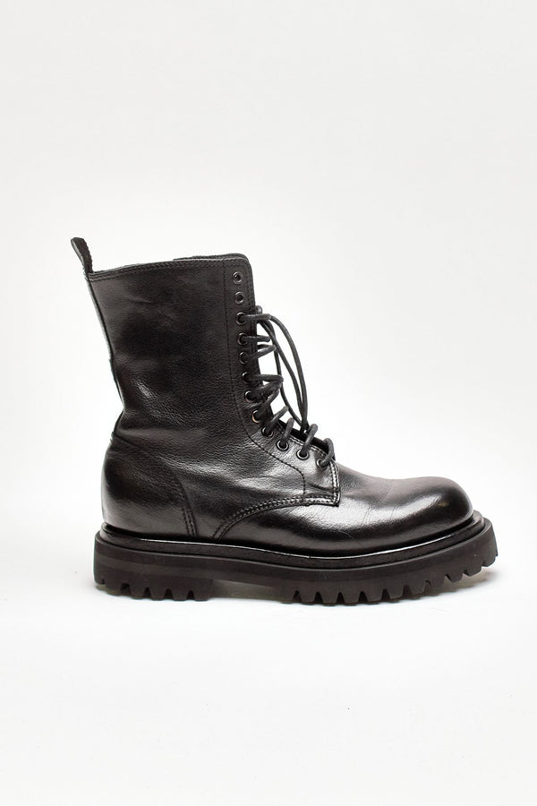 anfibi wisal 106 in pelle nera women Officine creative