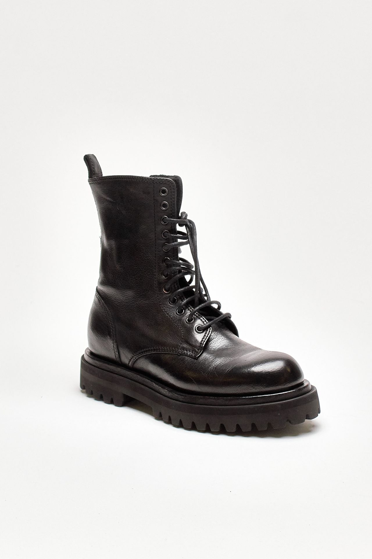 anfibi wisal 106 in pelle nera women Officine creative - 2