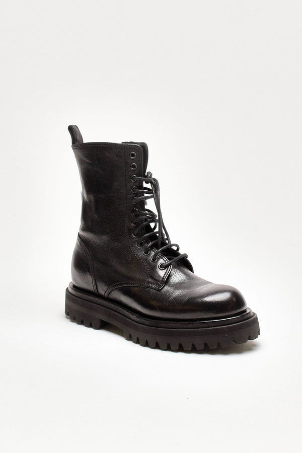 anfibi wisal 106 in pelle nera women Officine creative