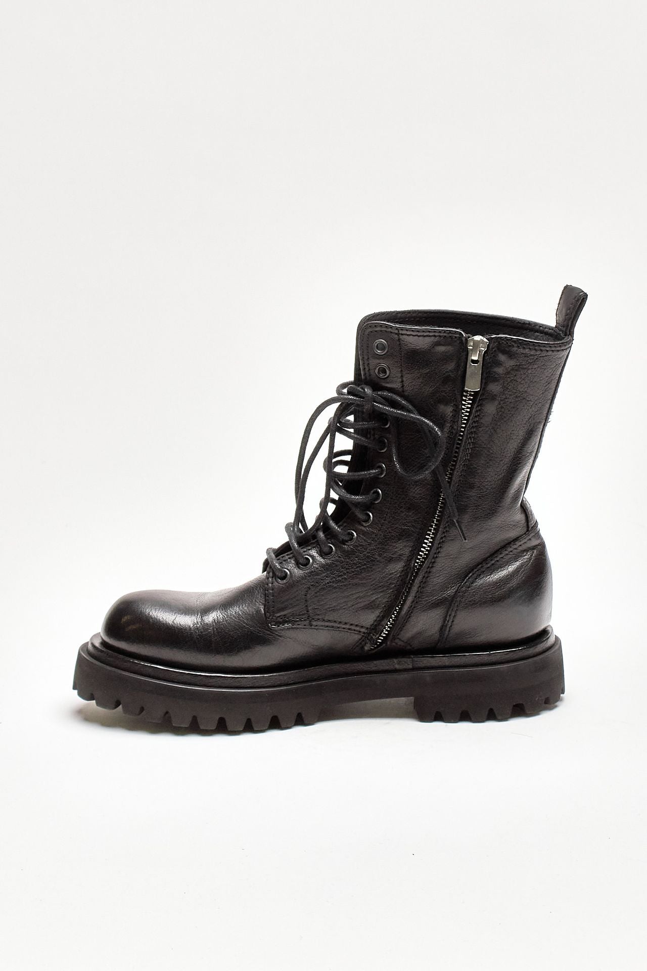 anfibi wisal 106 in pelle nera women Officine creative - 4