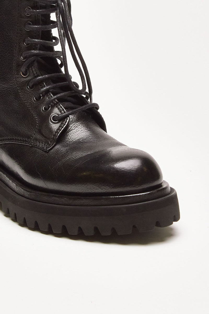 anfibi wisal 106 in pelle nera women Officine creative - 6