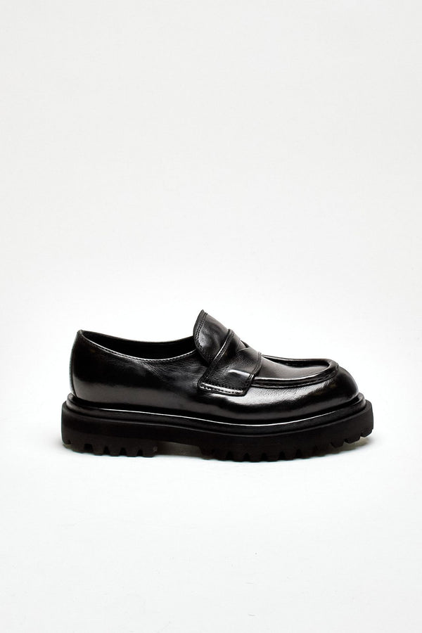 Mocassini WISAL DD/101 in pelle lavata nero women Officine creative