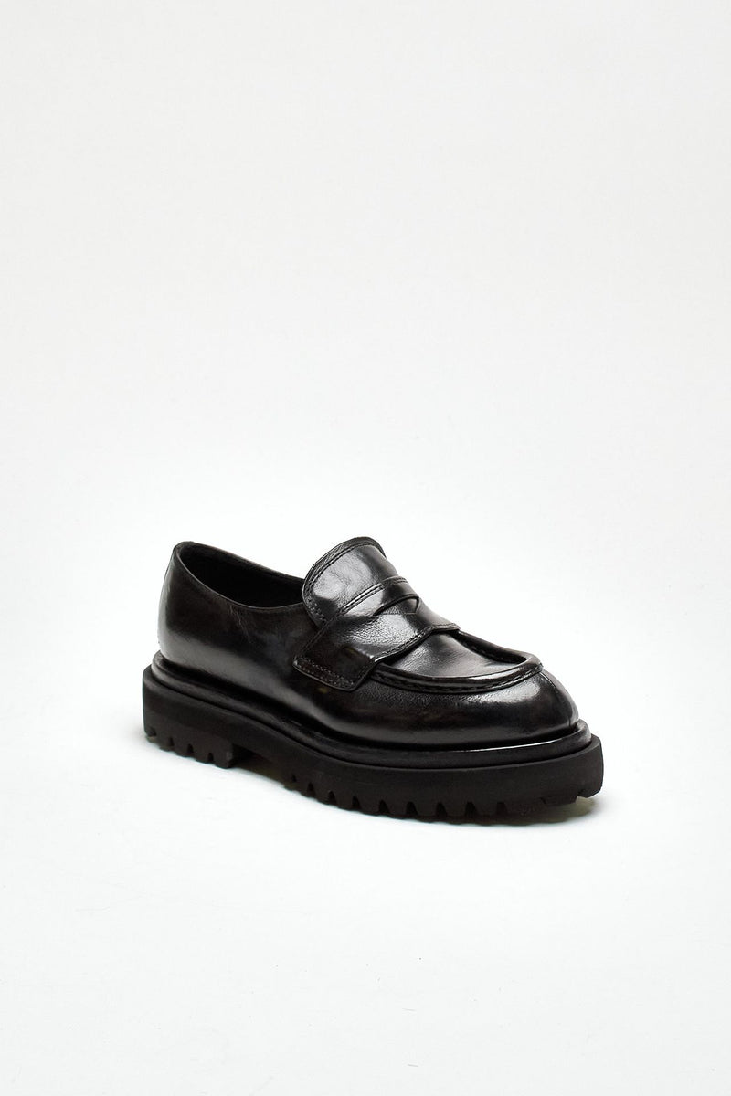 Mocassini WISAL DD/101 in pelle lavata nero women Officine creative - 2