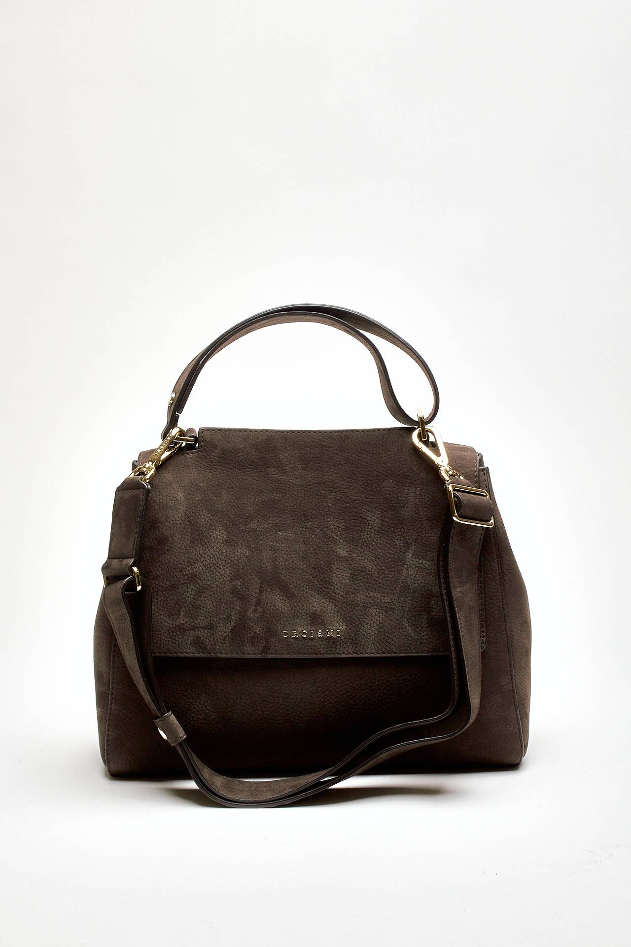 borsa sveva media in pelle testa di moro women Orciani - 4