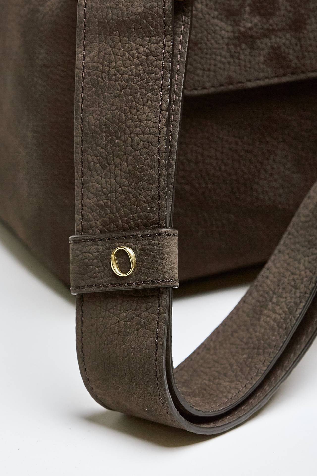 borsa sveva media in pelle testa di moro women Orciani - 5