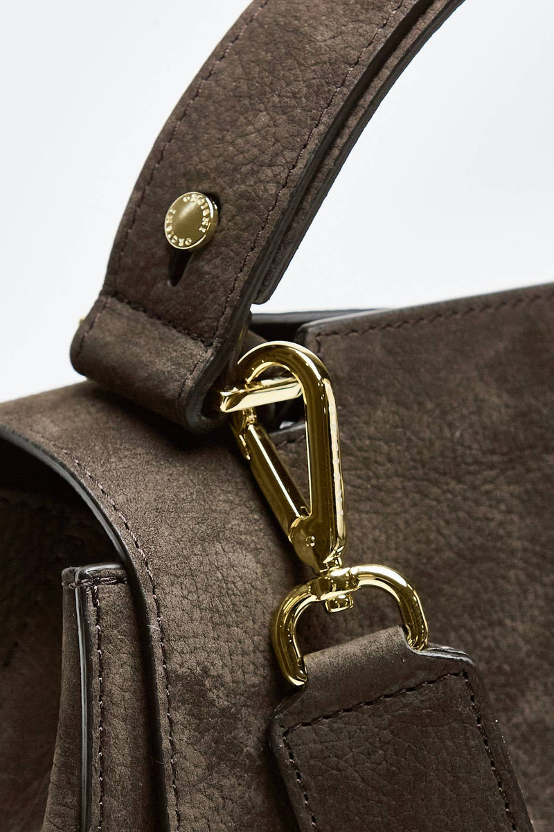 borsa sveva media in pelle testa di moro women Orciani - 6