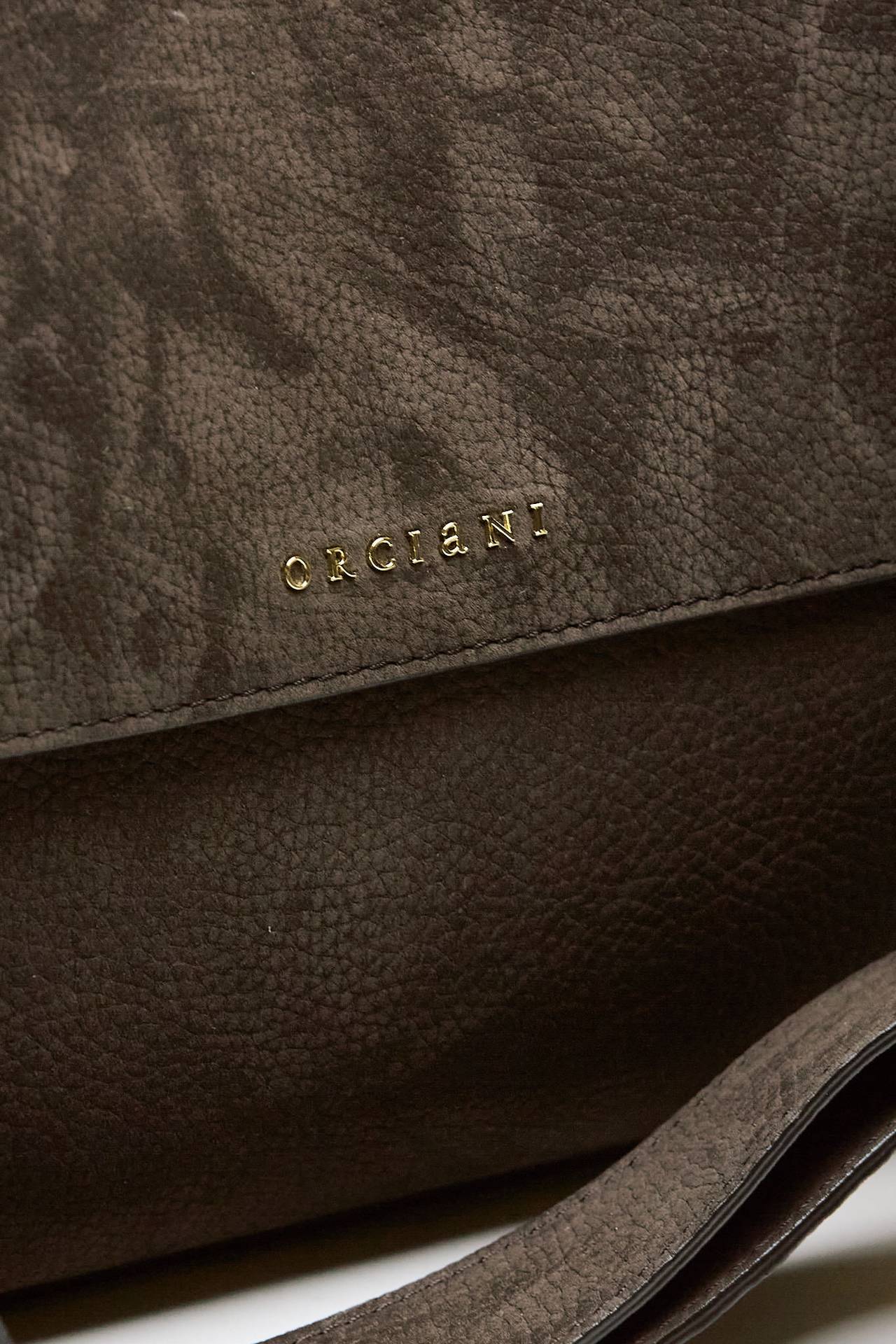 borsa sveva media in pelle testa di moro women Orciani - 7