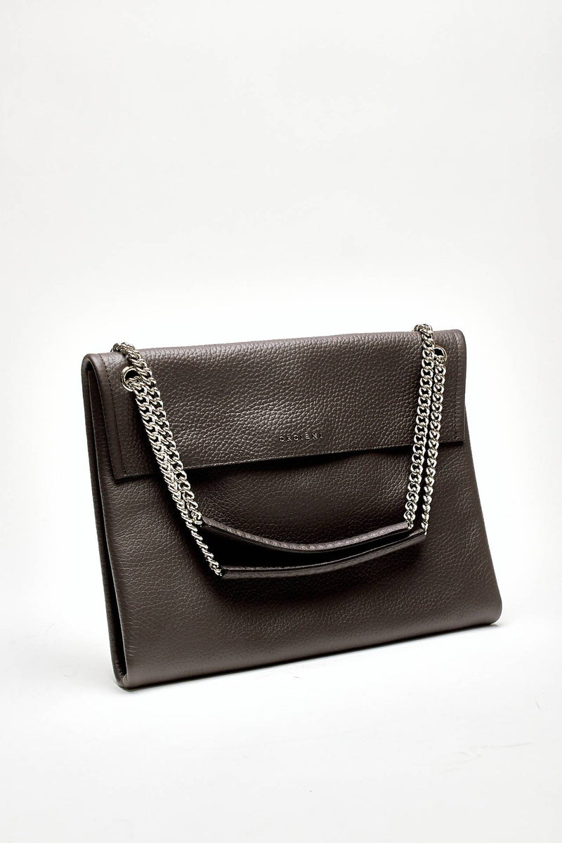 borsa venus soft midi a spalla in pelle martellata women Orciani - 2
