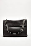 borsa venus soft midi a spalla in pelle martellata nero women Orciani - 1