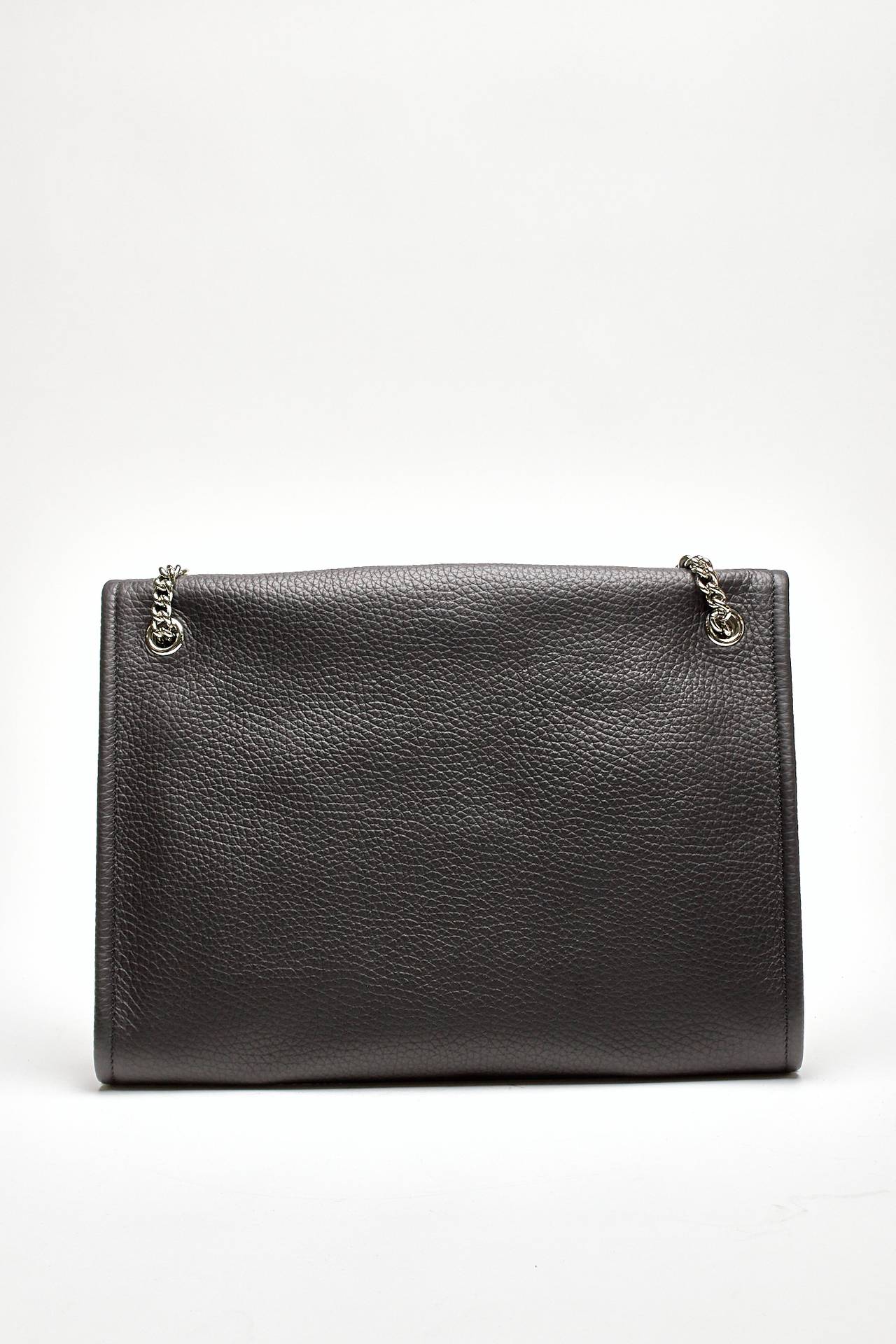 borsa venus soft midi a spalla in pelle martellata nero women Orciani - 3