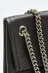 borsa venus soft midi a spalla in pelle martellata nero women Orciani - 5