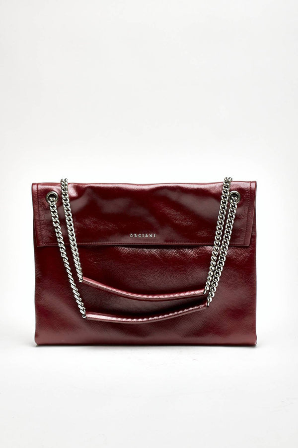 borsa venus soft gotham a spalla in pelle martellata chianti women Orciani