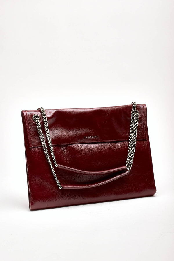 borsa venus soft gotham a spalla in pelle martellata chianti women Orciani