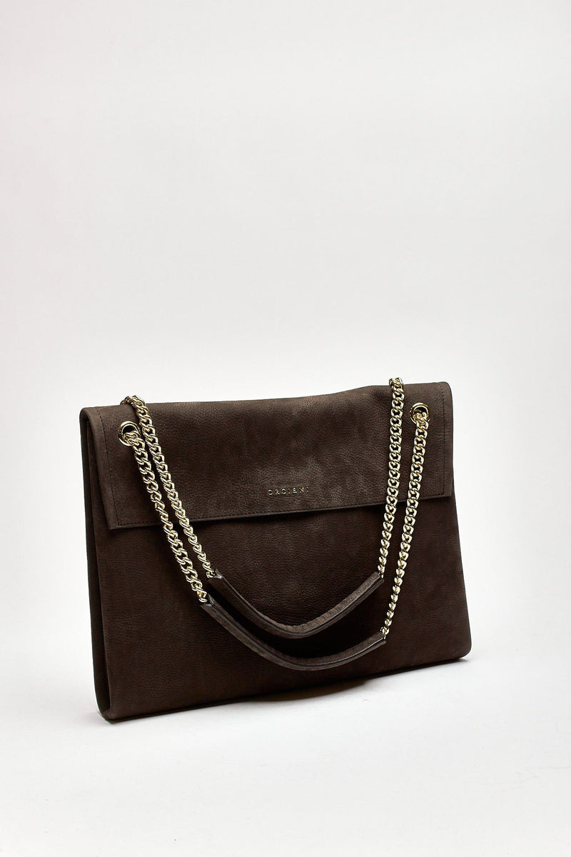 Borsa VENUS in pelle martellata testa di moro women Orciani - 5