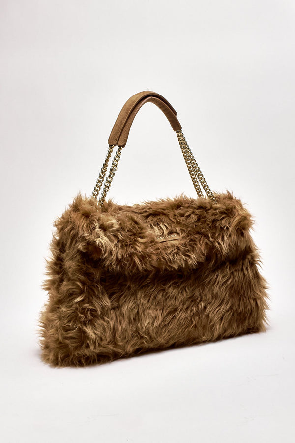 Borsa VENUS WOLF a spalla in terra women Orciani