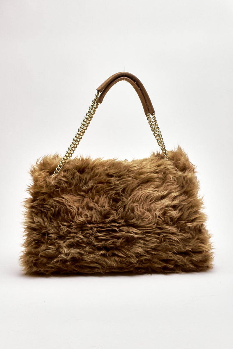 Borsa VENUS WOLF a spalla in terra women Orciani - 3