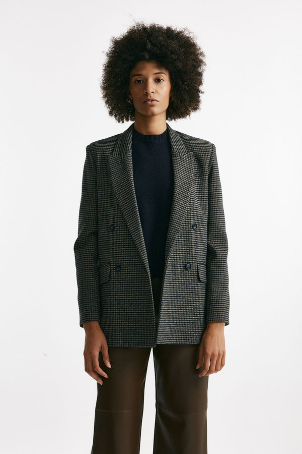 Giacca in galles Blu e marrone women ( p - s )