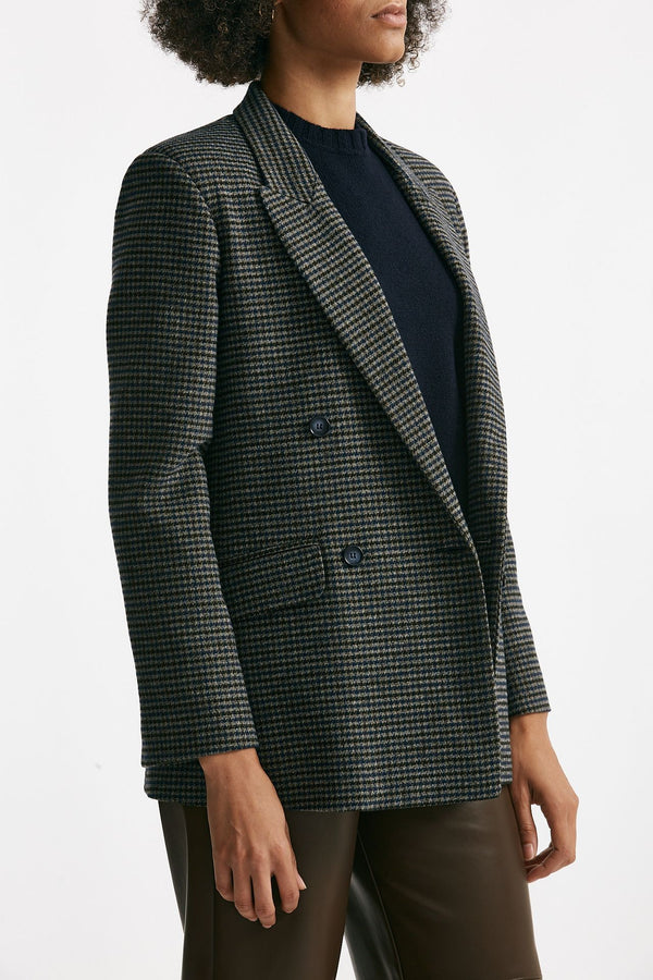 Giacca in galles Blu e marrone women ( p - s )