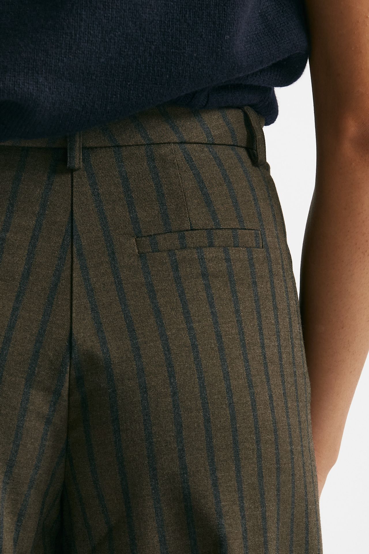 Pantalone ampio marrone e blu women ( p - s ) - 7