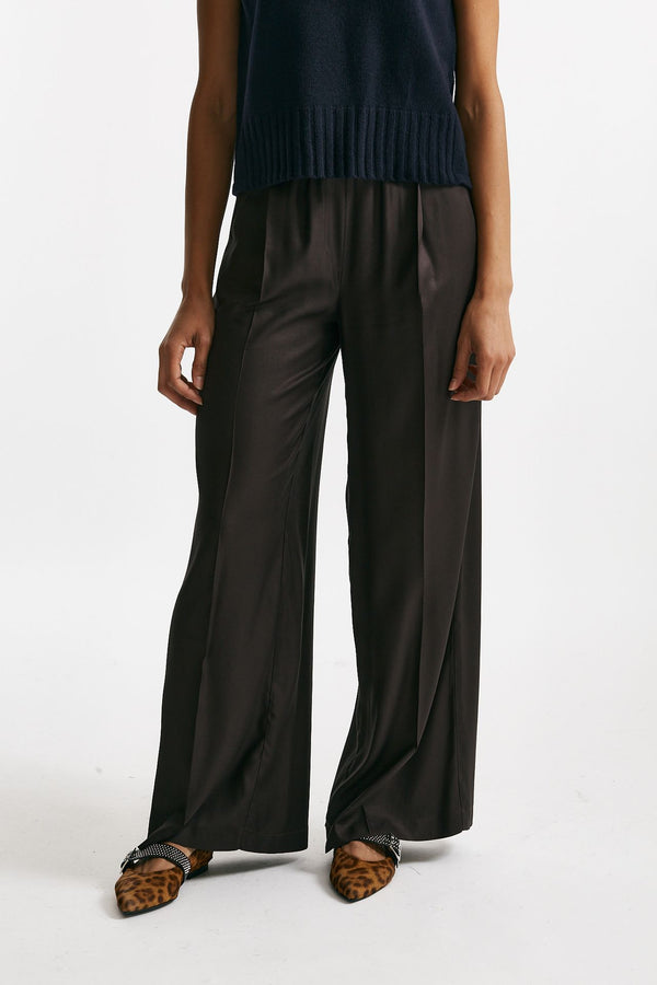 Pantalone ampio marrone women ( p - s )