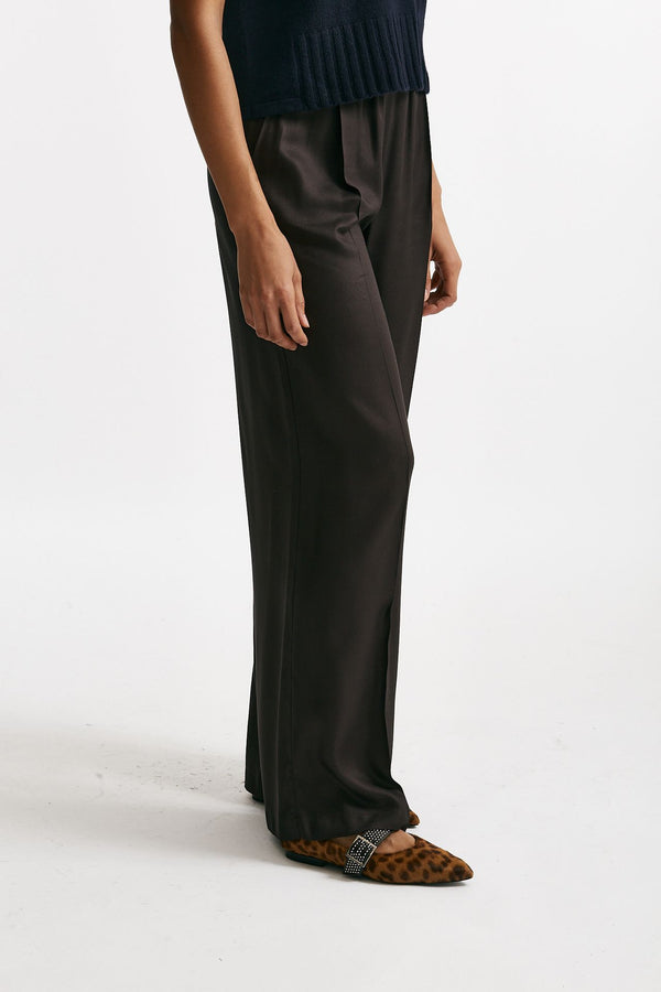 Pantalone ampio marrone women ( p - s )