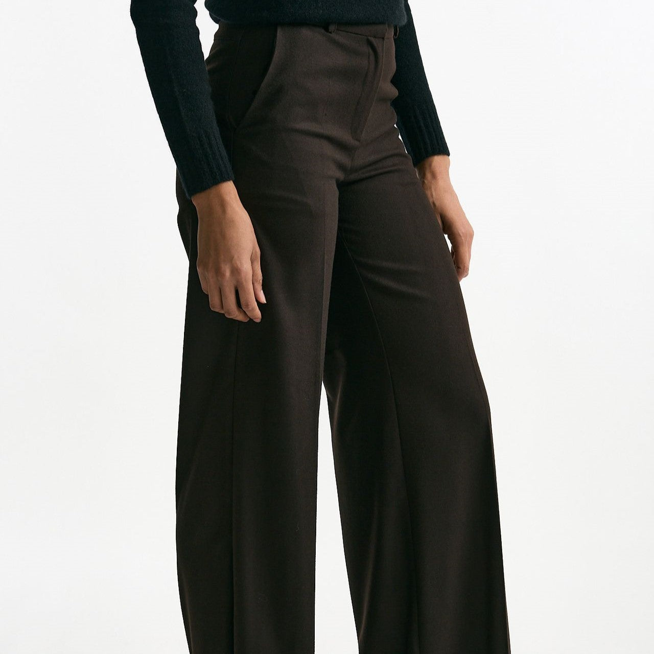 Pantalone palazzo marrone women ( p - s ) - 6