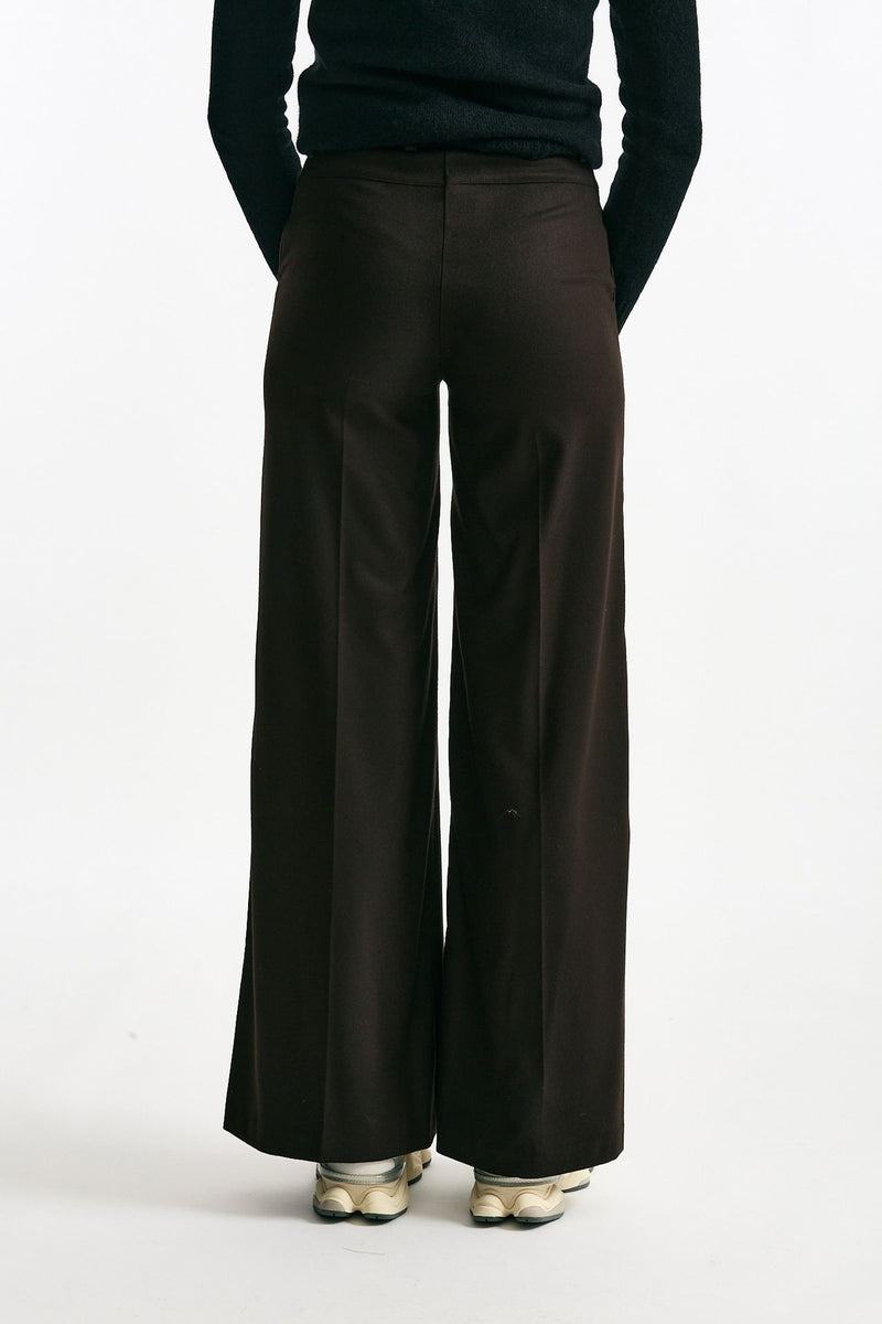 Pantalone palazzo marrone women ( p - s ) - 3
