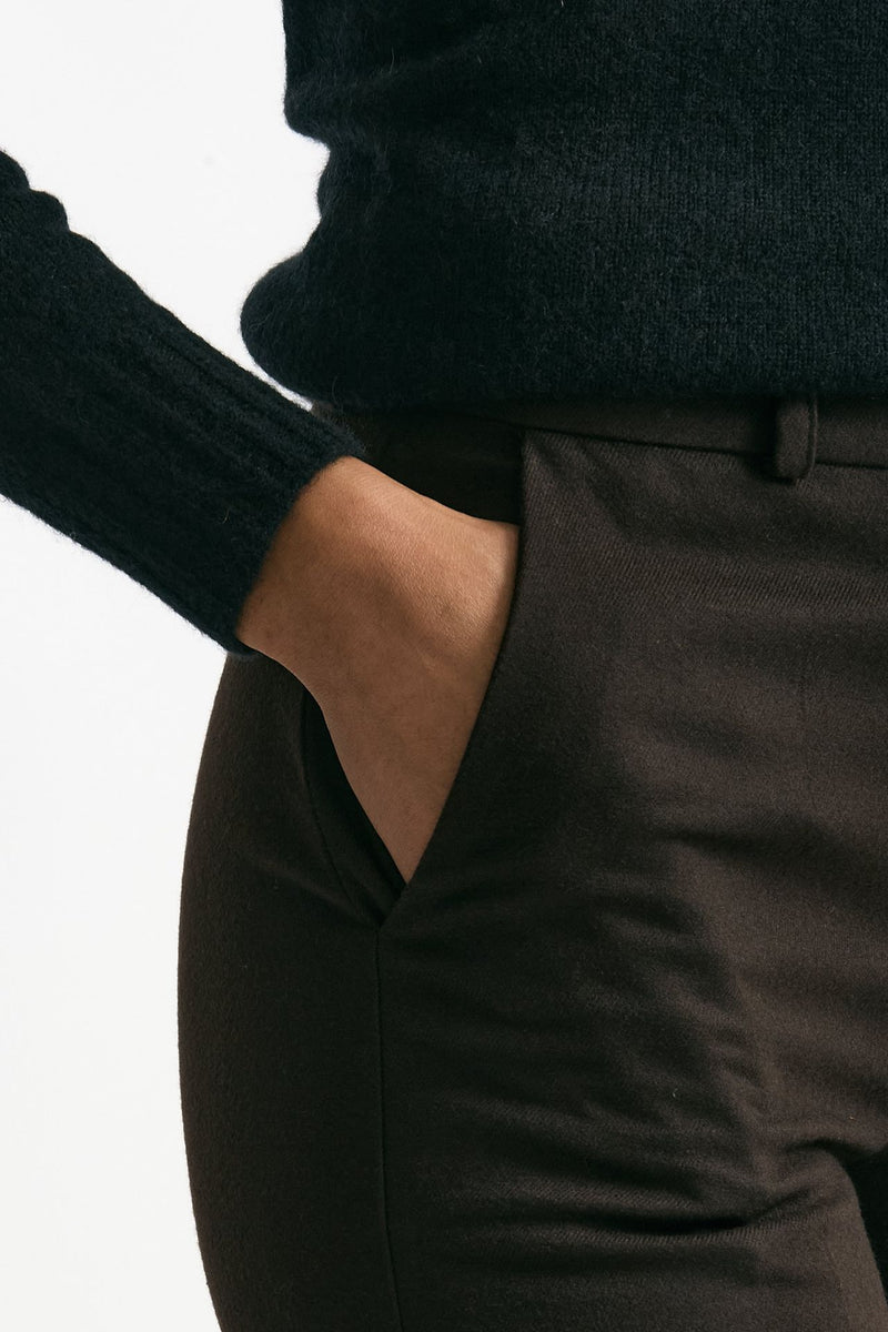 Pantalone palazzo marrone women ( p - s ) - 5