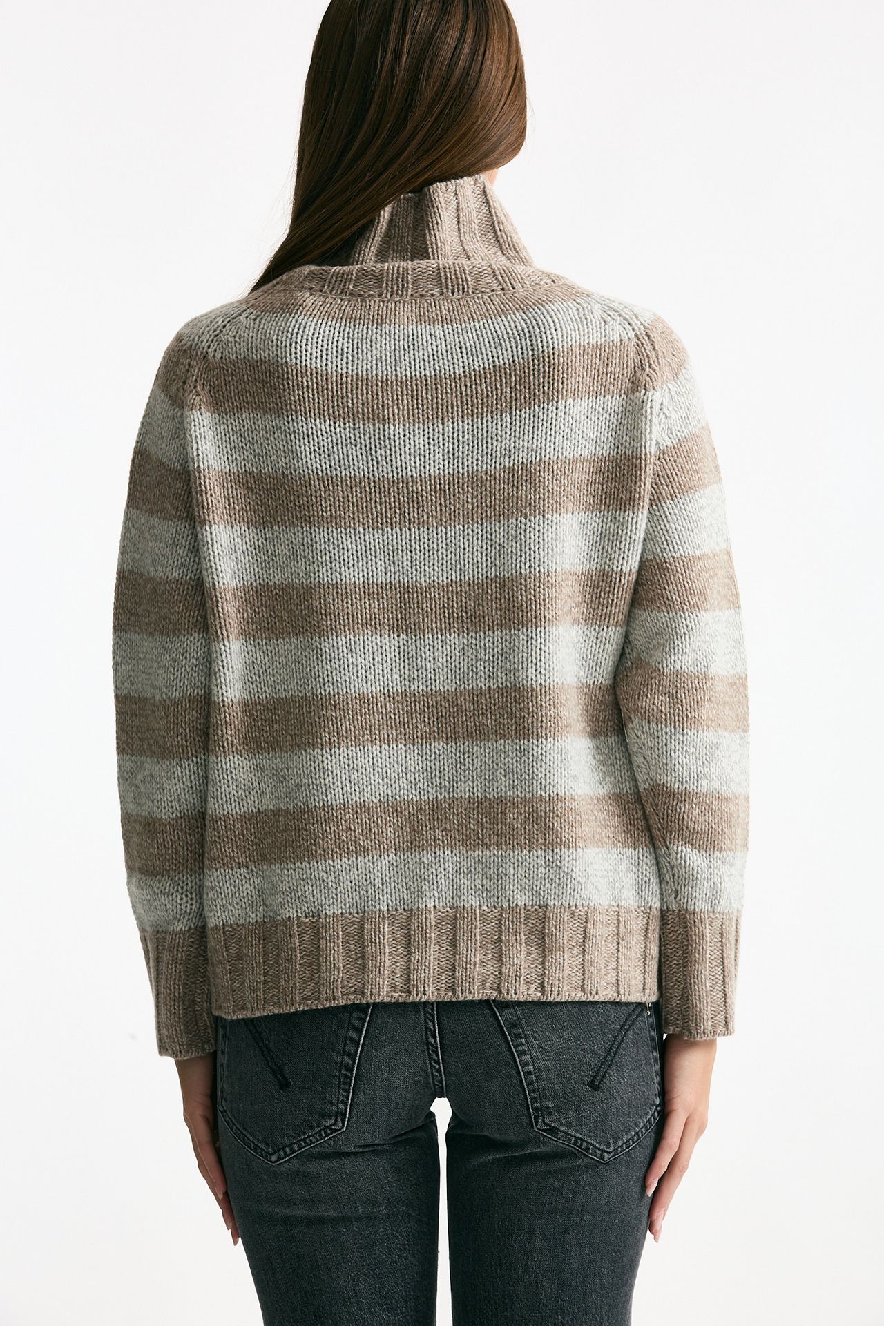 Maglia in lana rigata bicolor women ( p - s ) - 4