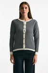 Cardigan pied de poule in cashmere women ( p - s ) - 2