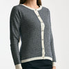 Cardigan pied de poule in cashmere women ( p - s ) - 5