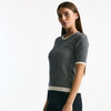 Maglia mezza manica blu e panna women ( p - s ) - 6