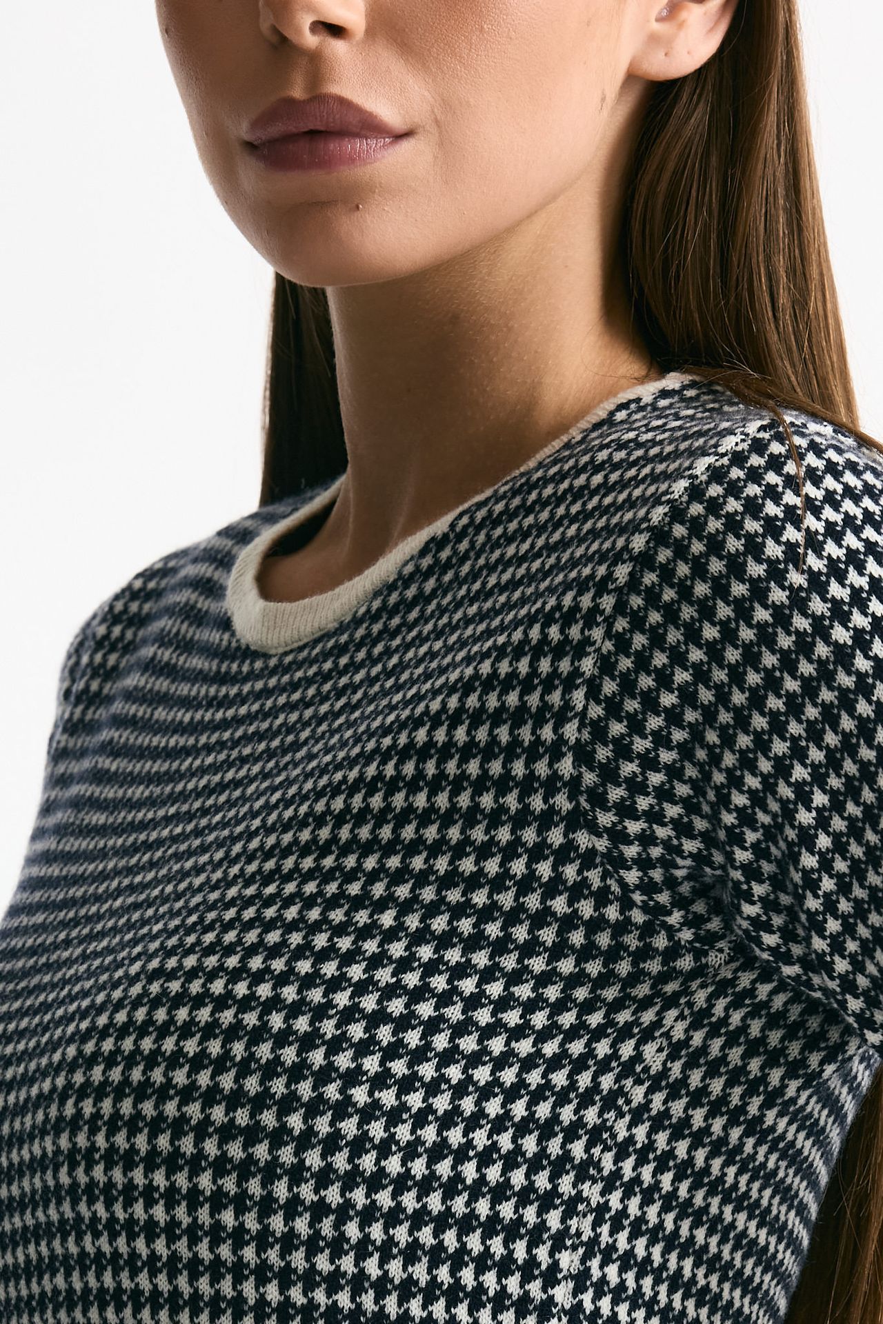 Maglia mezza manica blu e panna women ( p - s ) - 5