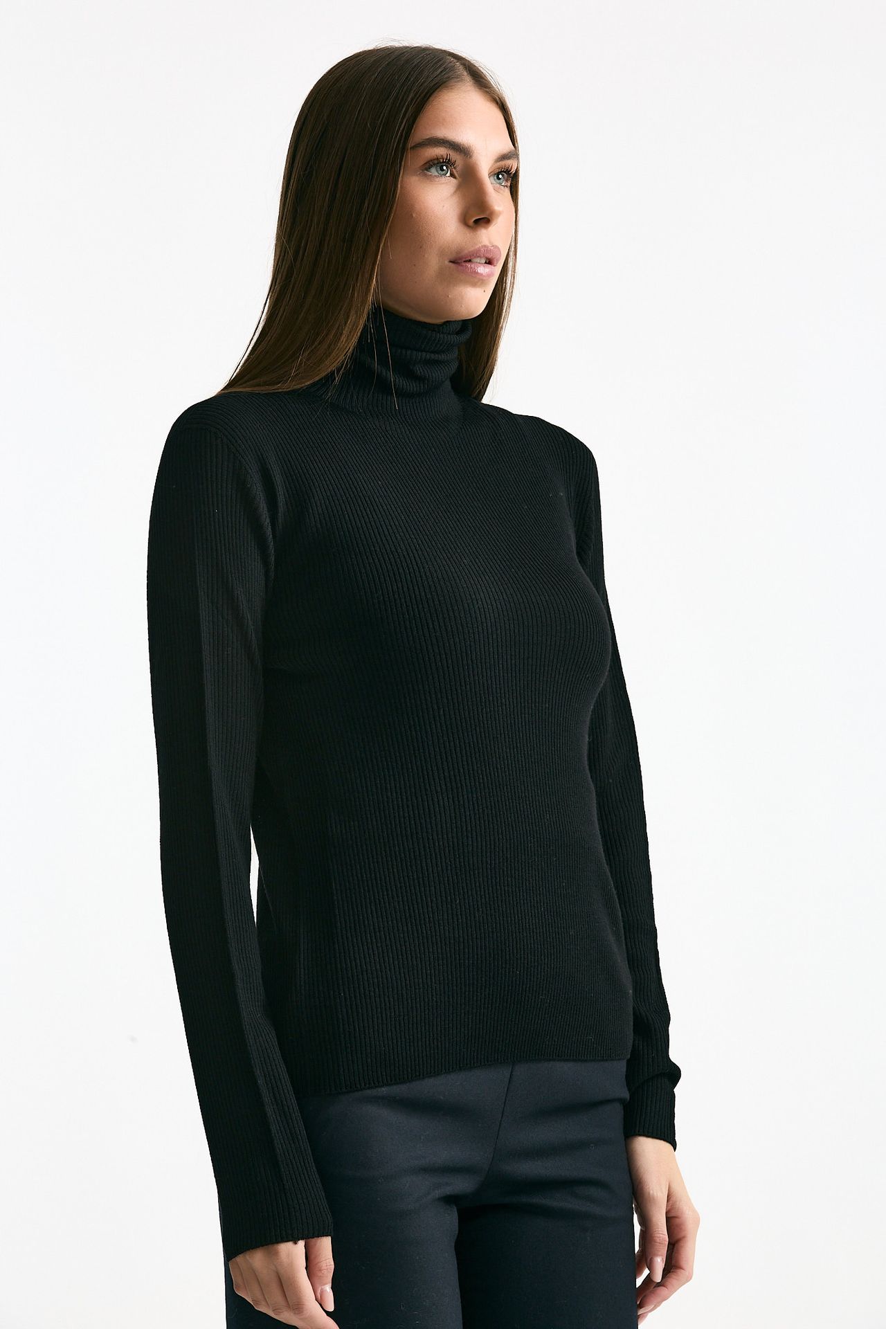 Dolcevita a costine nero women ( p - s ) - 2