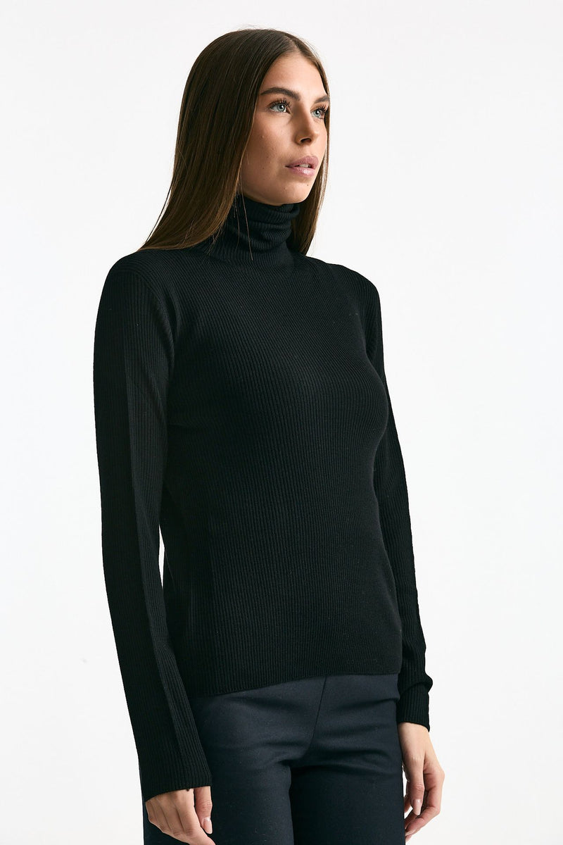 Dolcevita a costine nero women ( p - s ) - 2